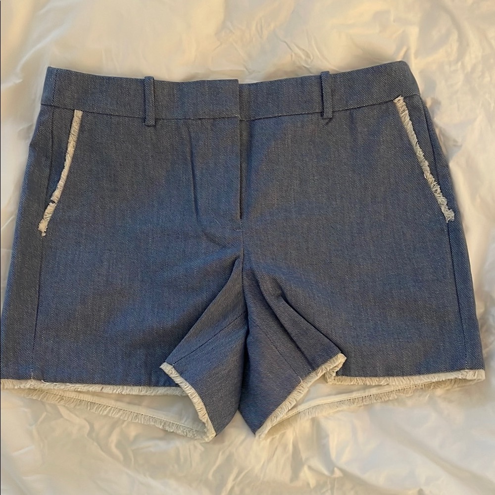 J. Crew chambray tailored shorts.